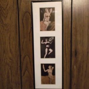 Vintage Pin-Up Girl Art Print From 30s 40s Arcade Machine Burlesque 18x6